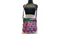 Cotton Handwoven Fashion Bag Strawberry Decoration